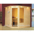 2016 Hot Sales Luxury indoor Solid Wooden sauna steam room, sauna heater